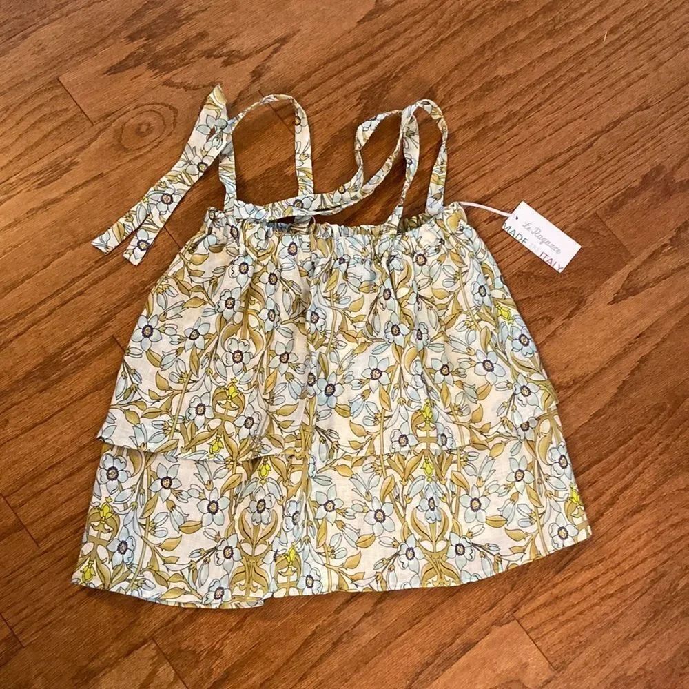 NWT Le Ragarre made in Italy linen skirt very lightweight, floral, size small.